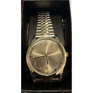 Men's Two Tone Stainless Steel Expansion Watch '
